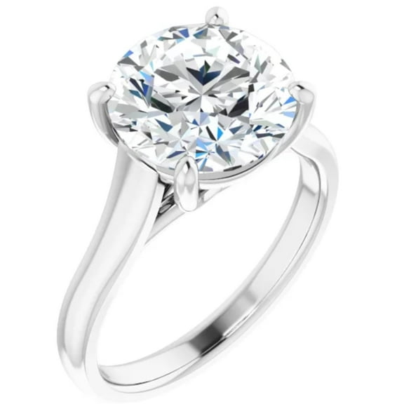3 Carat Lab Diamond Engagement Ring Round Solitaire