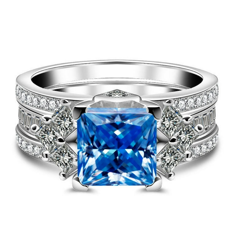 Carat Moissanite Rings for Women D Color 925 Sterling Silver