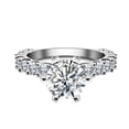 thumbnail image 1 of 3 Carat Moissanite Rings for Women D Color VVS1 Clarity Lab Created Diamond Ring 925 Sterling Silver Ring for Her Wife Mom Size 5-9, 1 of 8