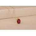 thumbnail image 1 of 3 Carat Natural Certifed 925 Sterling Silver Red Ruby Gemstone Pendant Woman Gift, 1 of 2