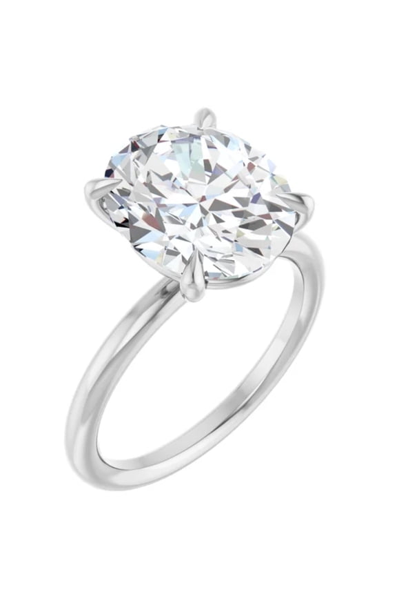 3 Carat Oval Lab Grown Diamond Engagement Ring