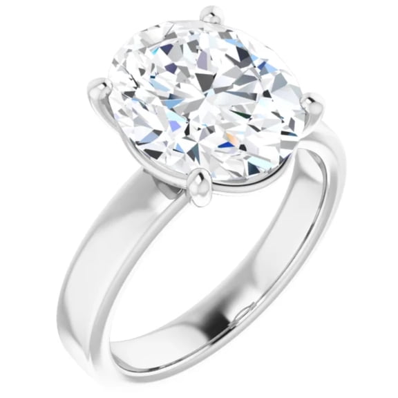 3 Carat Oval Lab Grown Diamond Engagement Ring