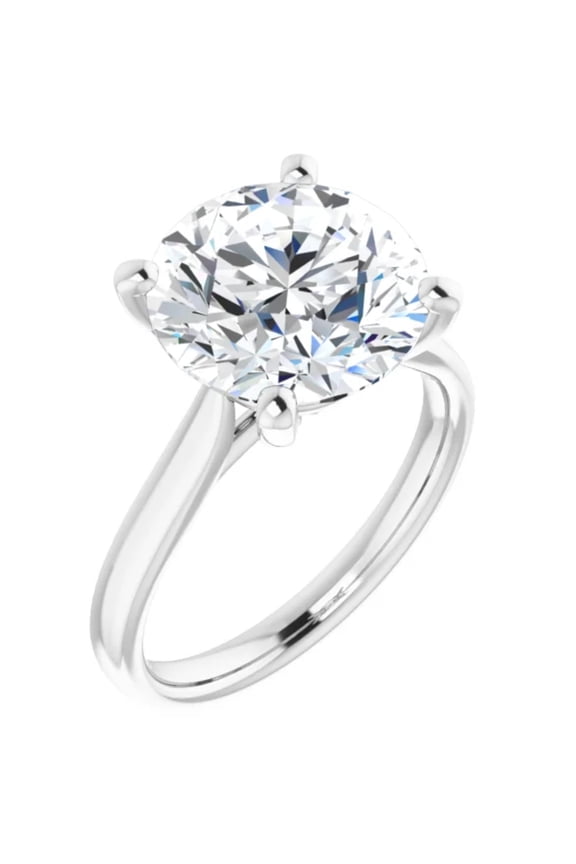 3 Carat Round Lab Grown Diamond Engagement Ring