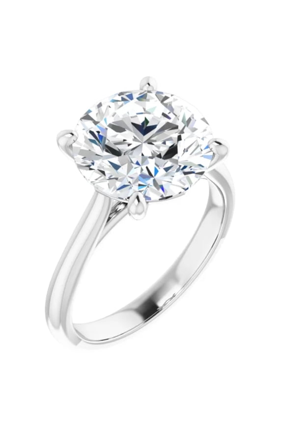 3 Carat Round Lab Grown Diamond Engagement Ring