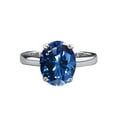 thumbnail image 1 of 3 Carat Solitaire Moissanite Engagement Rings for Women D Color VVS1 Clarity Oval Diamond Ring 925 Sterling Silver Wedding Rings Size 5-9, 1 of 8