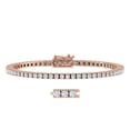 thumbnail image 1 of 3 CaratDiamond Tennis Bracelet in 10K Rose Gold (7.5 Inch), 1 of 1