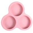 thumbnail image 1 of 3 Cavity Reusable Silicone Egg Pan Mold for Air Fryer Microwave and Oven ,Pink, 1 of 8