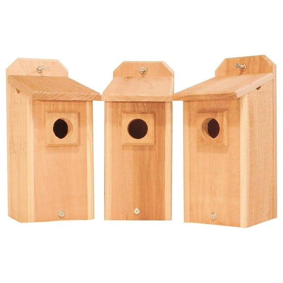 3 Cedar Bluebird Houses