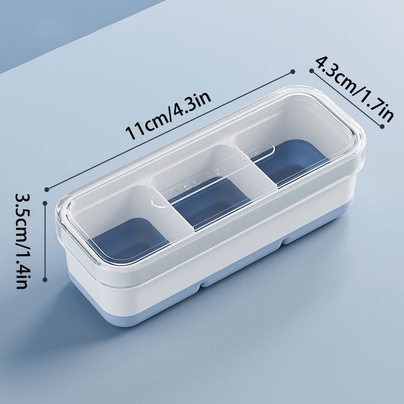 3 Cell Large Ice Cube Mold Square Ice Tray Mold Big Cubitera Food Grade Silicone Tray Mold Ice Maker Ice Cube Tray With Cover