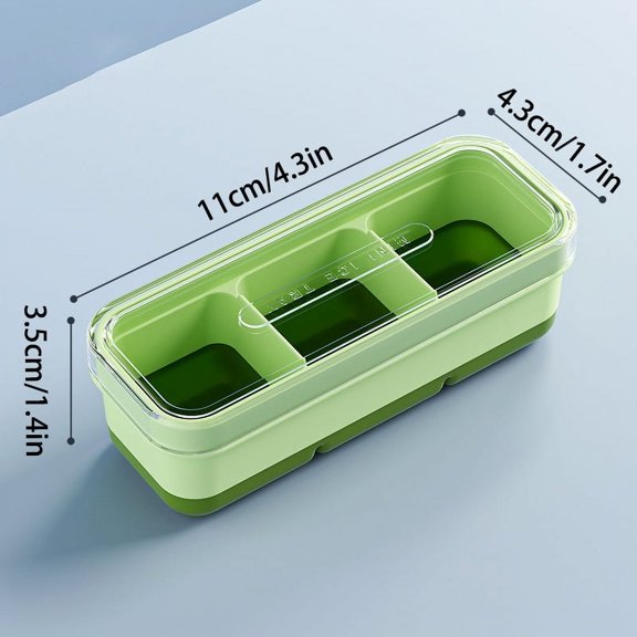 3 Cell Large Ice Cube Mold Square Ice Tray Mold Big Cubitera Food Grade Silicone Tray Mold Ice Maker Ice Cube Tray With Cover