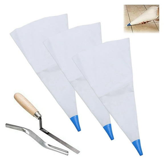 3 * Cement Grout Bag-White & Blue