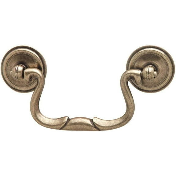 3" Center-to-Center Classic Drop Knocker Bail Cabinet Handle Drawer Pull Antique English