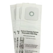 3 Central Vac Bags for Nutone CV350, CV352, CV353, CV450, CV653, CV750