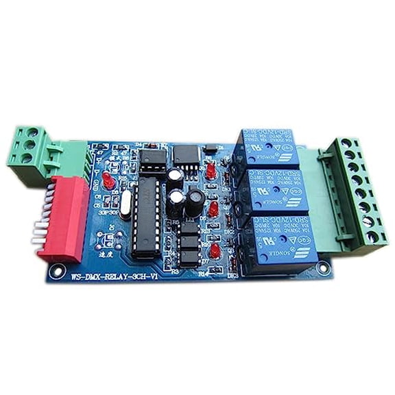 3 Channel 5A DMX512 Controlled Relay Switch Kit DIY Converter DMX Dimmer Relay