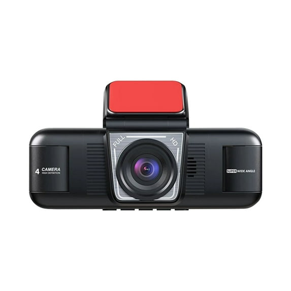 3 Channel Dash Cam Front And Rear, 1080P Hd Car Camera Recorder With Wifi, Parking Monitor, Loop Recording And G-Sensor For Vehicles 9.8X9.1X2In 0.64Lb