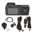3 Channel Dash Cam Front Rear Inside 1080P Motion Detection 170° Wide Angle Loop Recording G