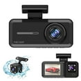 3 Channel Dash Cam1080P+480P+480P Dash Cam Front And Inside And Rear