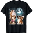 thumbnail image 1 of 3 Chihuahua Moon Howling Funny Chiwawa Gifts For Men Women T-Shirt, 1 of 5