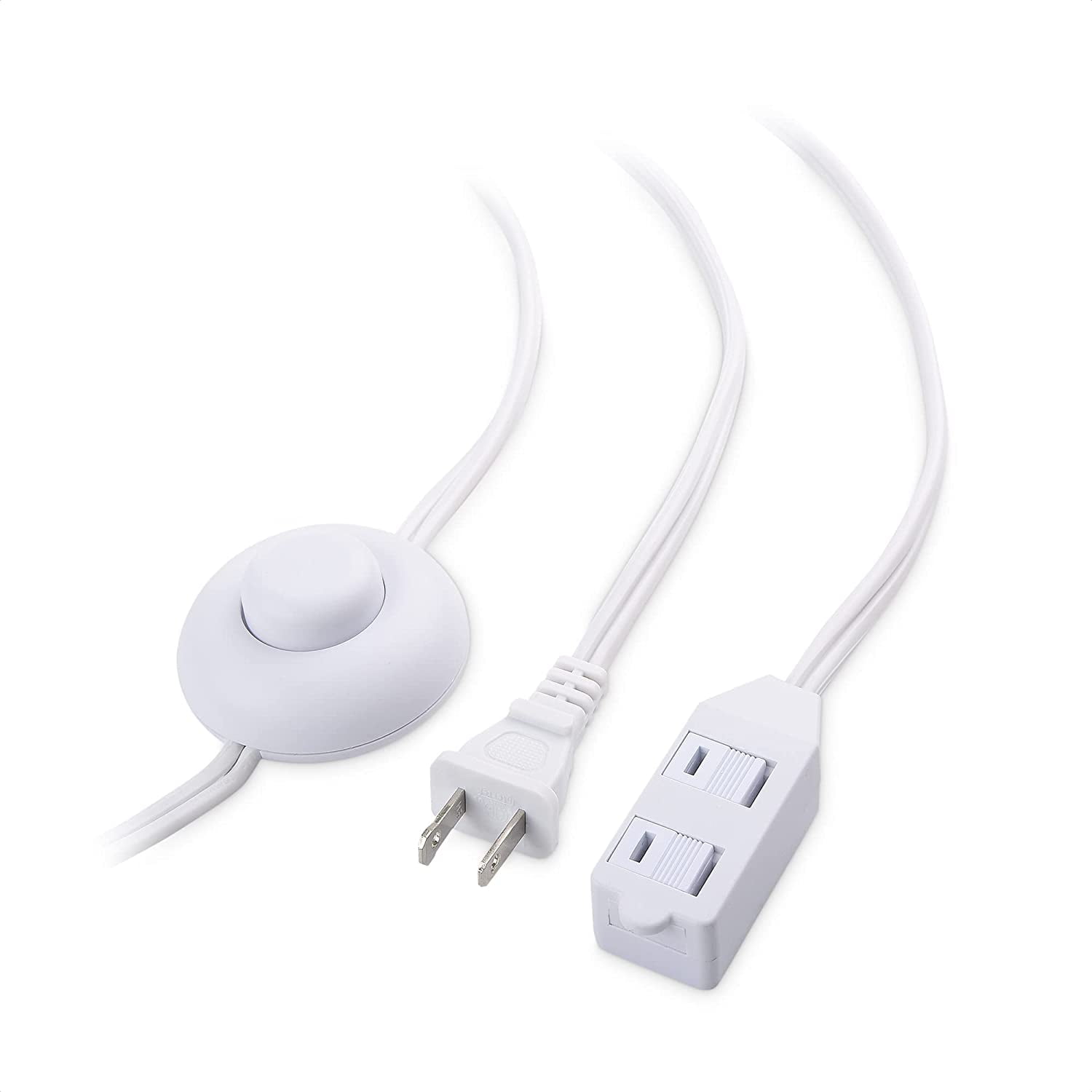 3 Christmas Tree Extension Cord With Foot Switch 10Ft, (Extension Cord