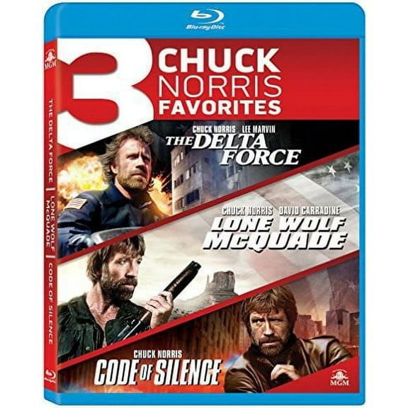 3 Chuck Norris Favorites: The Delta Force / Lone Wolf McQuade / Code of Silence (Blu-ray)