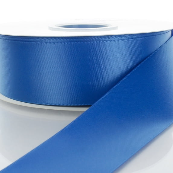 3" Classic Blue Double Faced Satin Ribbon 3 Yards