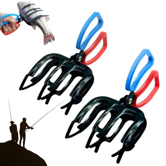 3-Claw Metal Fish Gripper – Fishing Pliers Control Clamp for Freshwater Fish, Must-Have Tackle Accessory