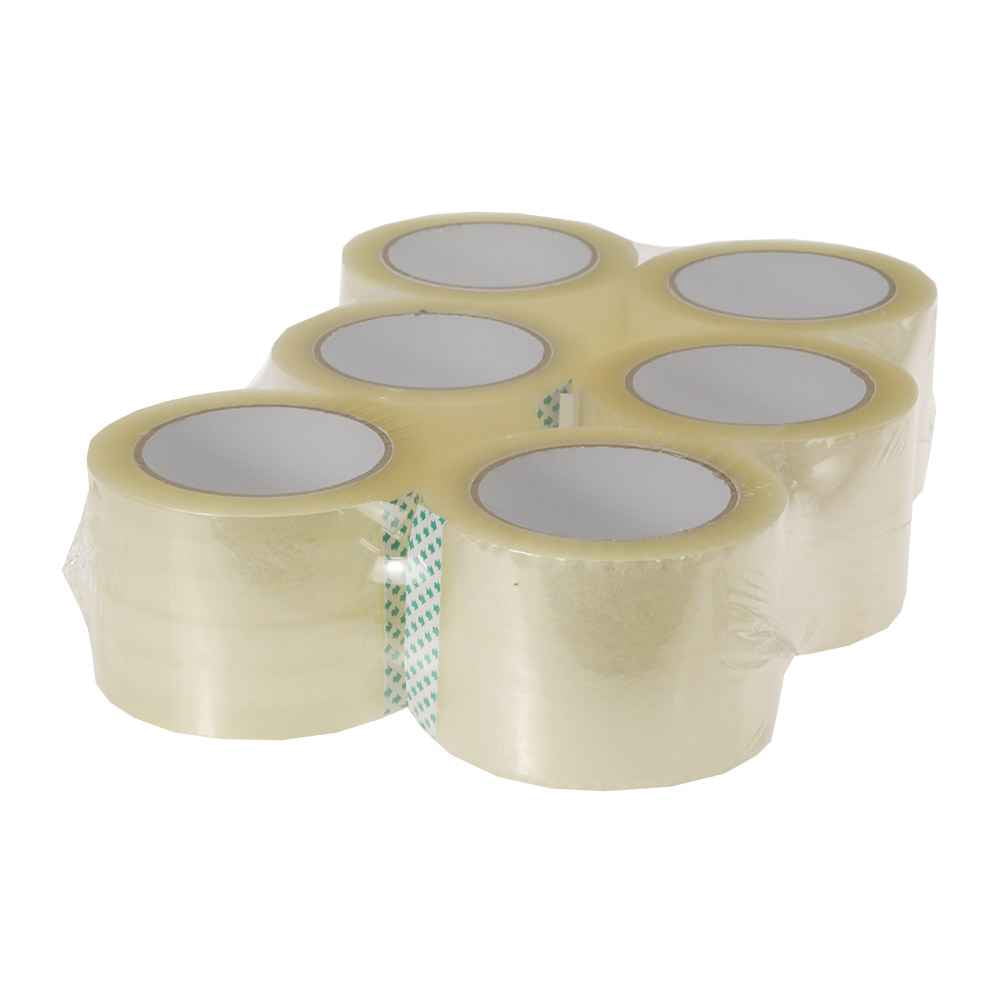 3" Clear Packing Tape: 6-Pk