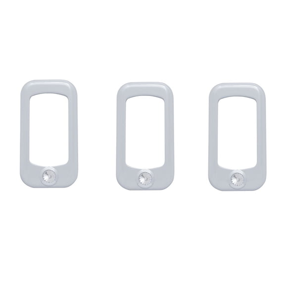 (3) Clear Rocker Switch Trim  Peterbilt Fits Kenworth Truck Semi