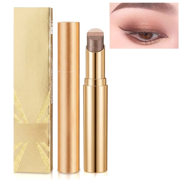 3 Color Gradient Eyeshadow Stick, Waterproof Matte Shimmer Eye Shadow Pen for Daily Makeup (Pearlescent Earth)