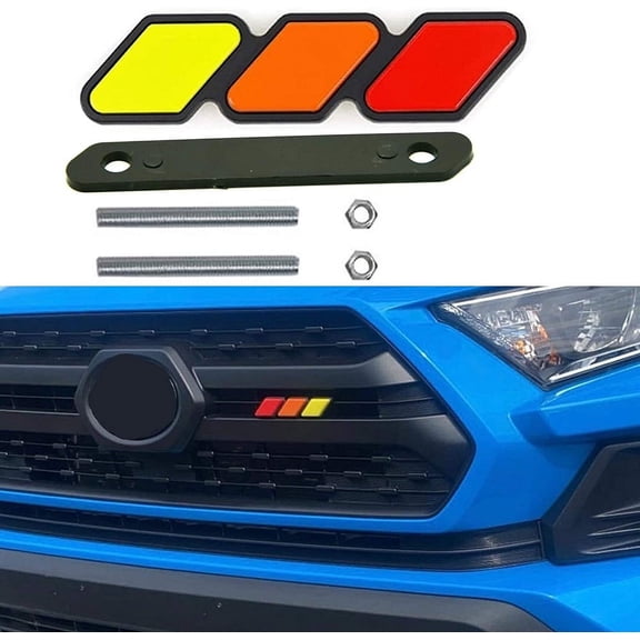 3 Color Grille Badge Emblem Decoration Accessories Car Truck Label Car Modification