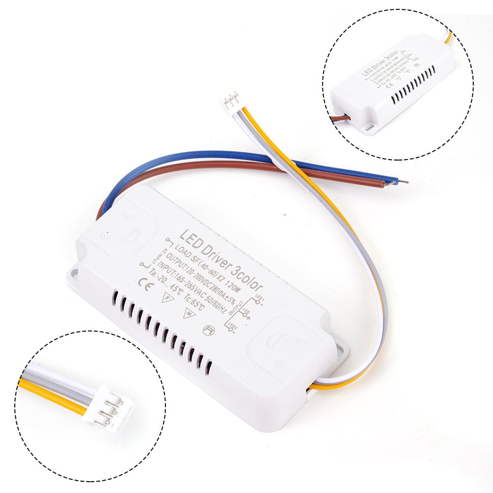 3 Color Led Driver Non-Isolating Lighting Transformer 8-24W 20-40W 30 ...
