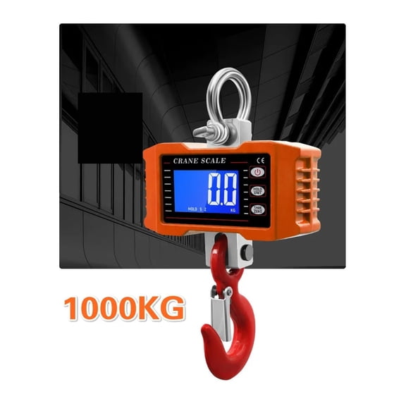 3 Color Wireless Digital Hook Scale 1000KG Crane Industrial Heavy Duty Weighing Balance Hanging Bascula Gram Weighting Steelyard ,Precise & Responsive