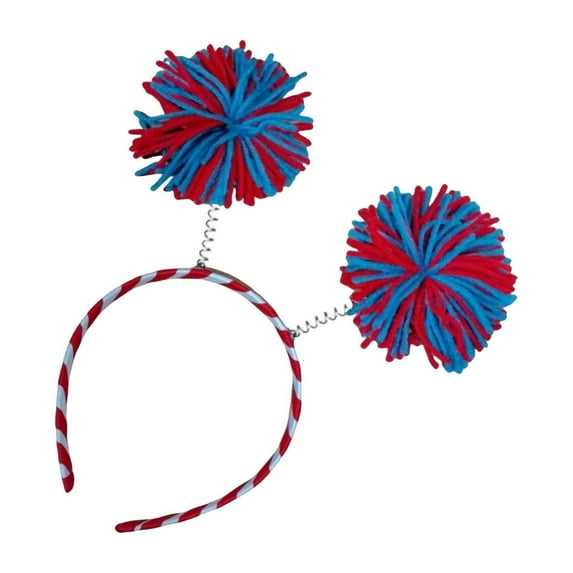 3 Color Yarn Balls Headband Children Cheering Squad Hairhoop for School Event
