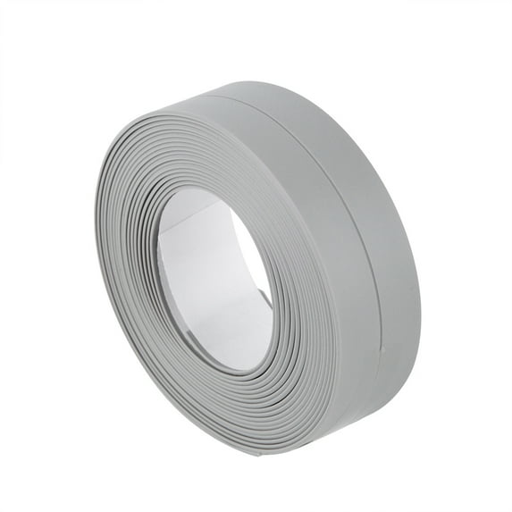 3 Colors 3.2M Caulk Tape Strip, Caulk Tape Sealant Strip, Self Adhesive Tub and Wall Sealing Tape [A-grey]