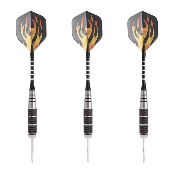 3 Colors 3pcs 155mm Steel Tip Target Throwing Set With Laser Printing, steel tip