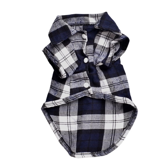 3 Colors Fashion Pet Puppy Dog Plaid Shirt Coats Dogs Cloth Jacket In Fall