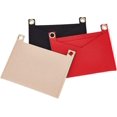 thumbnail image 1 of 3 Colors Felt Handbag Insert Liner Purse Insert Organizer Clutch Crossbody Conversion Kit with Eyelets for Kirigami Clutch Envelope Pochette Insert Shaper Card Holder Storage 4.81x5.91 Inch, 1 of 9