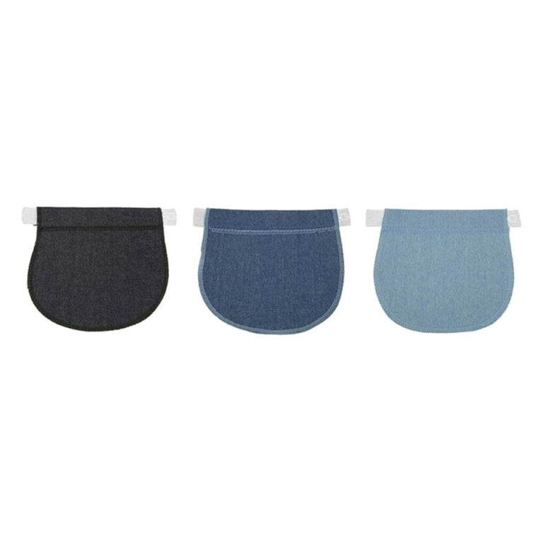 Adjustable Pants Extender For Pregnant Women, 3 Pieces (black, Blue And  Khaki)