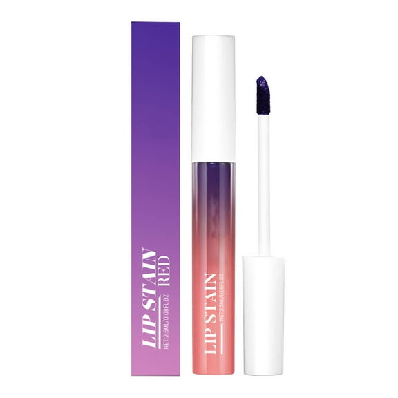 3 Colors Peel Off Lip Tint Wipe On Colour Liquid Lipsticks Lip Glaze High Pigment Long Wear Transfer Proof Non Stick Cup Liquid Lip Gloss Makeup For Women 2.5ml