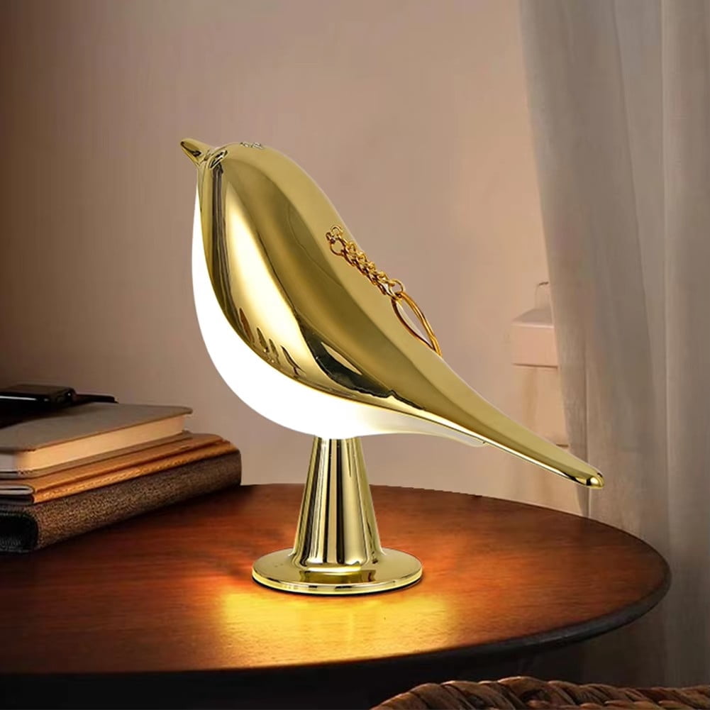 3 Colors Magpie Bird Night Lights Touch-Control LED Lamp USB Rechargeable Table Lamps Versatile for All Rooms Decoration