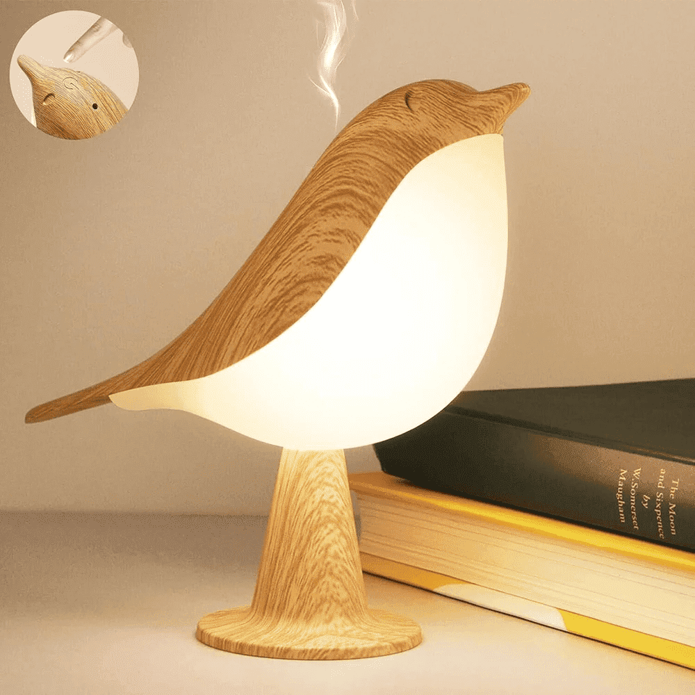 3 Colors Magpie Bird Night Lights Touch-Control LED Lamp USB Rechargeable Table Lamps Versatile for All Rooms Decoration