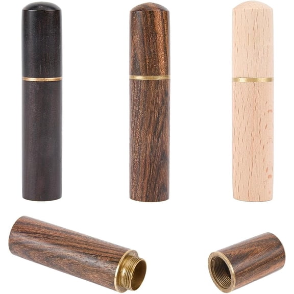 3 Colors Wooden Needle Case Sewing Needle Tubes Toothpick Storage Box Portable Embroidery Keeper Container for Storage Tapestry