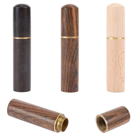 3 Colors Wooden Needle Case Sewing Needle Tubes Toothpick Storage Box Portable Embroidery Keeper Container