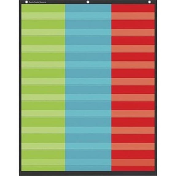 3 Column Multi Color Pcoket Chart