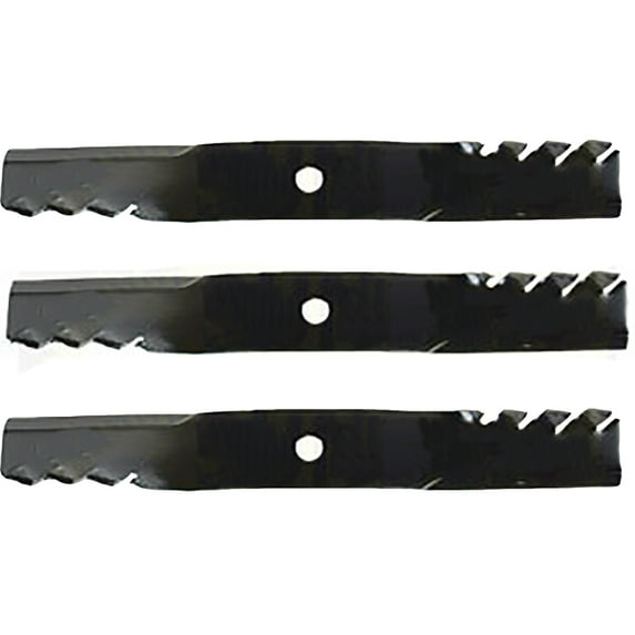 (3) Commercial Mulching Blades Fits John Deere X320 X340 X380 X384 X390 54" Deck