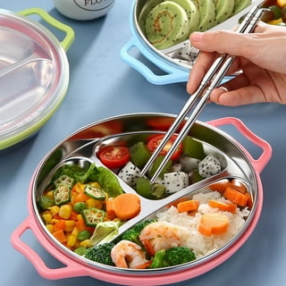 Bklyn Bento 100% Stainless Steel Lunch Box With 3 Separate Compartments -  Metal Food Container For Kids And Adults