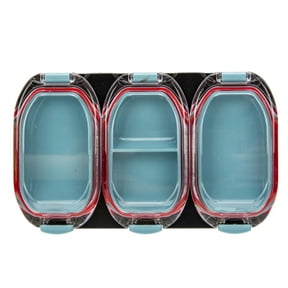 3 Compartment Fishing Hooks Box Storage Trays Hooks Lure Box