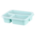 thumbnail image 1 of 3 Compartment Lunch Box For Meal Prep, Microwave & Dishwasher Safe Bento Box, Clear Plastic Food Container With Lid, Portion Control, 1 of 6