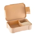 thumbnail image 1 of 3-Compartment Lunch Box - Reusable Meal Prep Container for & Adults, Leak-Proof Food Storage with Silicone Sealing Ring, Ideal for , Work, and Picnics - Dishwasher Safe Bento Box Khaki, 1 of 6