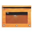 thumbnail image 1 of 3 Compartment Mesh Zipper Pencil Pouch, 10''x 7'' Transparent Lightweight Pen Storage Bag, 1 of 5